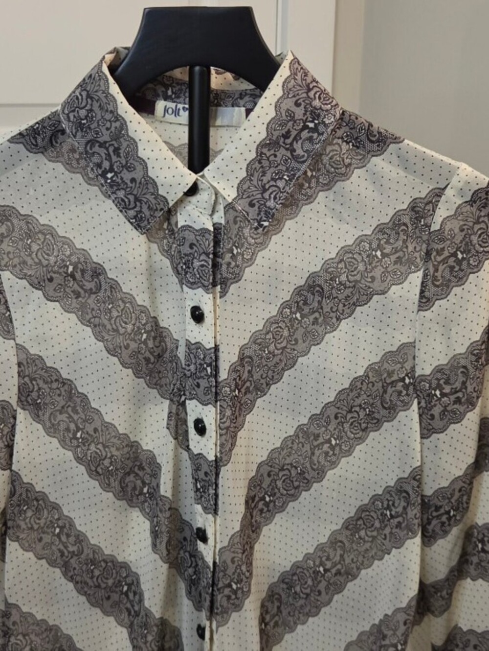 Jolt Women's Button-Up Long Sleeve Shirt Size L